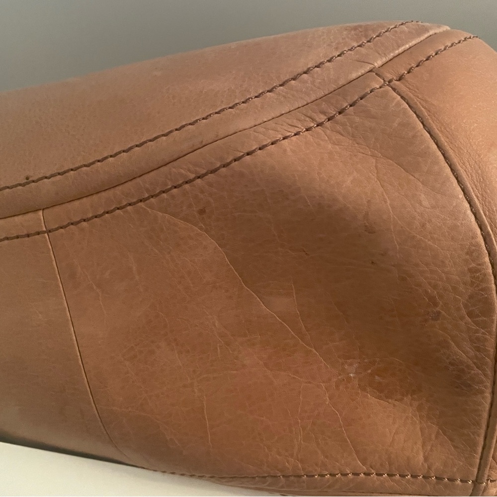 J. Crew Peyton Brown Leather Satchel Hobo Bag - Picture 10 of 10